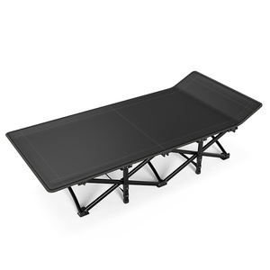 Lit pliant simple simple moderne extérieur Portable chaise longue cadre en métal pour bureau repos Camp sieste sieste escorte pour chambre - Product Image 1