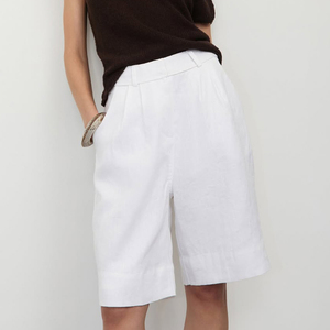 <span class=keywords><strong>Pantaloni</strong></span> corti 2025 Casual alla moda da <span class=keywords><strong>donna</strong></span> in cotone bianco pantaloncini da <span class=keywords><strong>Bermuda</strong></span> estivi Para Mujer - Product Image 2