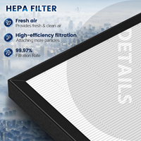 Filter Pengganti HEPA & Filter Pengganti Pra-Filter Karbon Aktif Kompatibel dengan Filter VEVA 9000