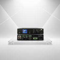 Amplificateur de puissance demi-rack IPALEAD DSP-2100H 2x100W Classe D, alimentation CA intérieure, en alliage d'aluminium, anti-sifflement, contrôle IoT, pour réunions