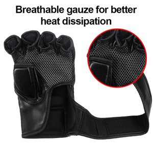 Guantes de Boxeo de Medio Dedo para Entrenamiento de Artes Marciales y Deportes de Contacto para Hombres y Mujeres - Product Image 3