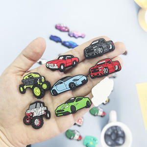 Nueva serie de coches, Parche de PVC, decoraciones para zapatos DIY, pegatinas para nevera de Educación Temprana, libros silenciosos y accesorios de hebilla de jardín - Product Image 3