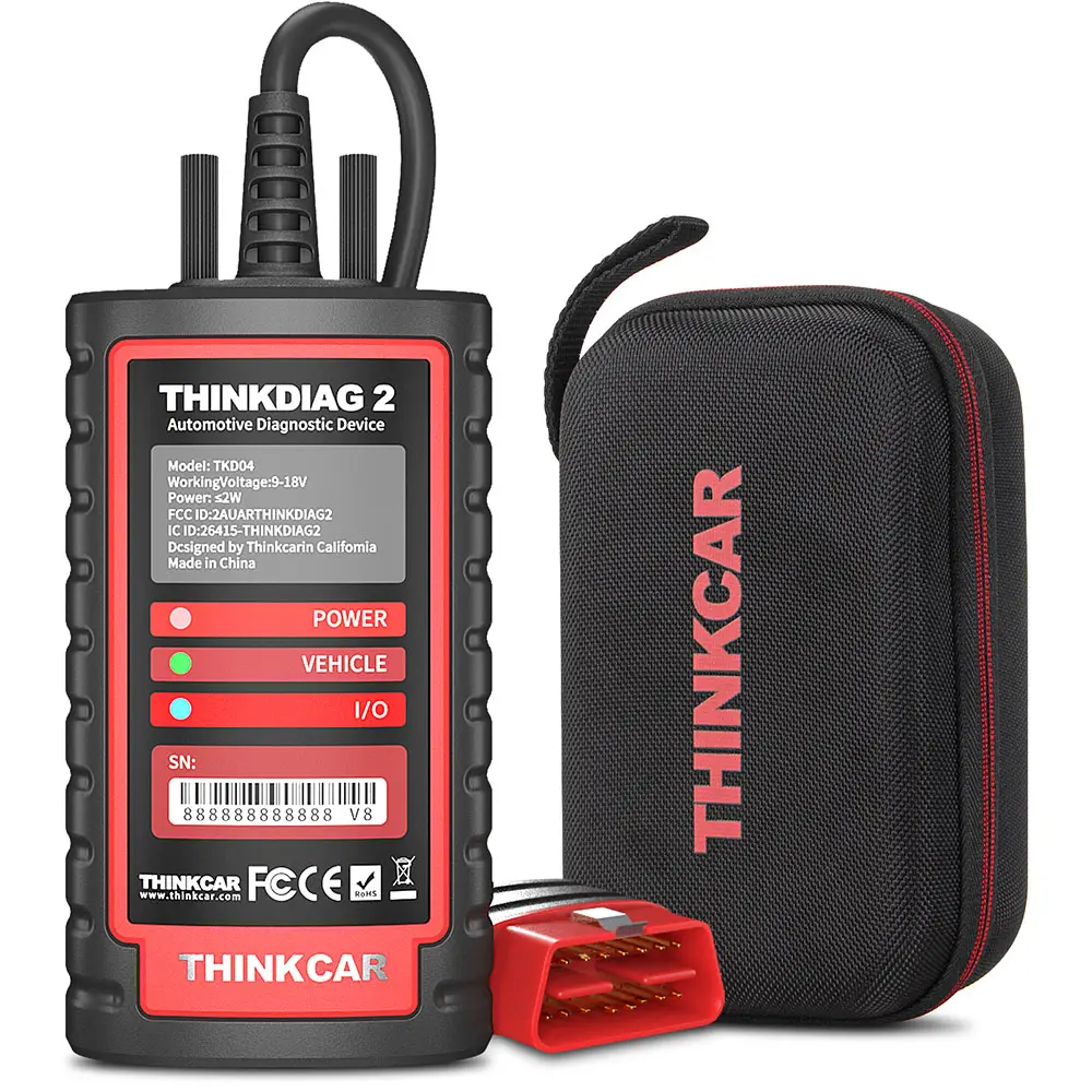 THINKCAR Thinkdiag 2 desteği CAN FD protokolleri OBD2 tarayıcı tüm yazılımı 1 yıl ücretsiz güncelleme otomatik teşhis aracı