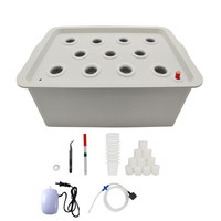 Mini kit de jardin hydroponique pour la maison, système de culture de légumes et de fleurs pour balcon, boîte à semis à 11 trous, jardinières sans terre, auto-arrosantes