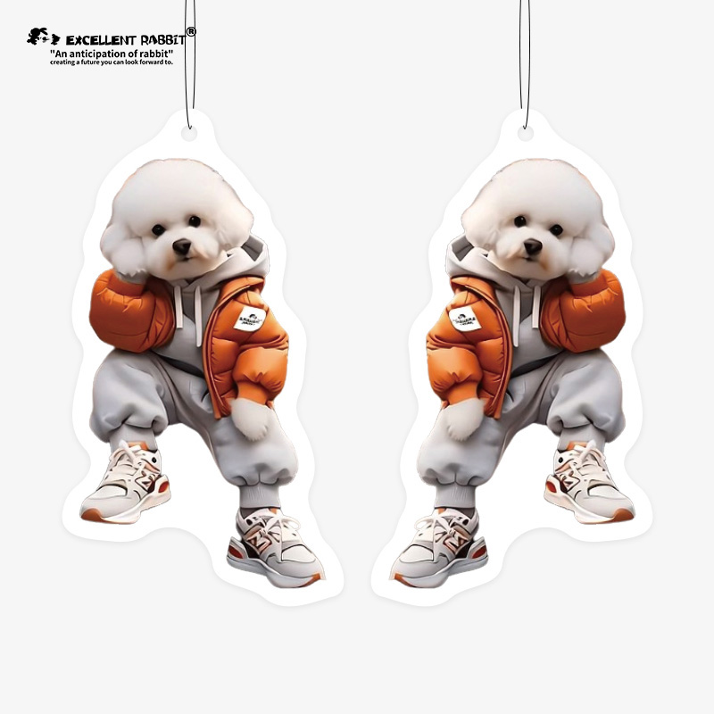 Adorabile Biglietto Profumato a Tema con Vestitino per Cucciolo