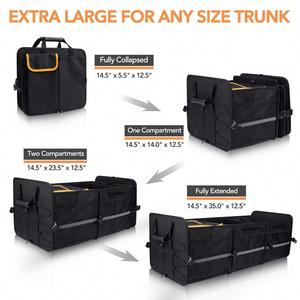 Factory High Quality Foldable Luxury Multifunction Portable <b>Large</b> Capacity <b>Storage</b> Car <b>Trunk</b> Organizer With Cooler Bag Custom - Product Image 2