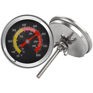 Quay số lớn 80mm thép không gỉ thăm dò bánh pizza BBQ Nhiệt Độ Đo thịt nướng bếp hút thuốc lò Nhiệt kế - Product Image 2