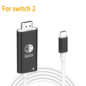 <span class=keywords><strong>TUT</strong></span> 2m Switch 2 HDTV 4k60hz USB-C à HD-compatible Câble TV Projection Console de <span class=keywords><strong>jeu</strong></span> Switch Dock pour Switch 1/2 - Product Image 1