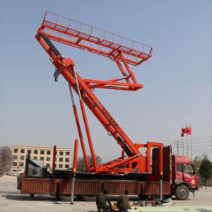 แพลตฟอร์มยกไฮดรอลิกติดตั้งบนรถบรรทุกขนาด 25 เมตร 15 ตัน ยี่ห้อ Huaying สำหรับติดตั้งเครื่องกดกระเบื้องหลังคาเหล็กไร้รอยต่อ - Product Image 5