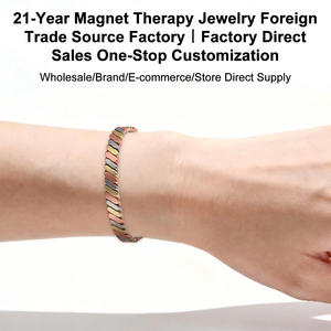 Joyería Biomagnética Romántica para Aniversario, Brazalete Magnético <span class=keywords><strong>de</strong></span> Cobre Puro 99.99% <span class=keywords><strong>de</strong></span> Alta Potencia, Ajustable, para Alivio <span class=keywords><strong>de</strong></span> <span class=keywords><strong>la</strong></span> Artritis - Product Image 1