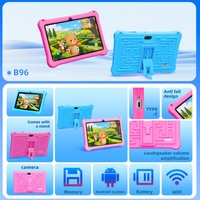 Tablet PC B96 para Niños, Nuevo Modelo en Stock para Venta al por Mayor, 7 Pulgadas, WiFi, 4 Núcleos, 128 GB de Memoria, Máquina de Aprendizaje y Tutoría, Npad Infantil