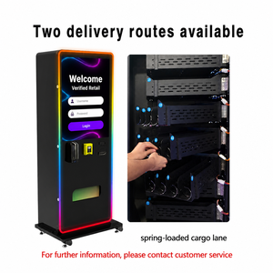 Distributeur automatique mural Zhongda de 32 pouces avec roulettes, acceptant les paiements en espèces et par carte de crédit, compatible SDK, conforme ADA - Product Image 3