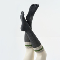 Chaussettes de yoga antidérapantes à cinq doigts en coton pour femmes, idéales pour le Pilates – Offre spéciale