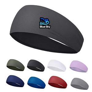 Sports <b>Headband</b> Moisture Wicking Workout Sweatband Non Slip <b>Running</b> Yoga Athletic <b>Headband</b> Custom Logo for <b>Men</b> Women Fitness - Product Image 1