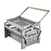 Barbecue rotatif pliable WELAND 360° en acier inoxydable, étanche, pour jardin, camping et usage domestique