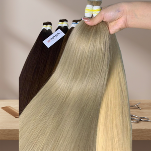 Extensiones de Cabello Humano Virgen Brasileño NASA de 60 cm, Blanqueadas, en Paquetes, Todos los Colores y Longitudes, Doble Trama a Máquina, 90-100 g - Product Image 3