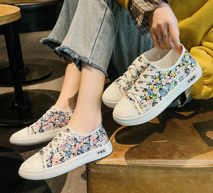<span class=keywords><strong>Scarpe</strong></span> di tela da ragazza di nuovo Design alla moda <span class=keywords><strong>scarpe</strong></span> piatte con stampa floreale Casual da donna - Product Image 6