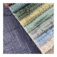 Tissu Jacquard Chenille 100% Polyester Antistatique Teint Uni Poids Moyen pour Tapisserie, Rideaux et Canapés Textiles de Maison