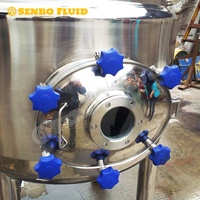 Cuve de mélange à double enveloppe SUS304/316, machine multifonctionnelle pour mélanger le savon liquide, la pâte et la crème