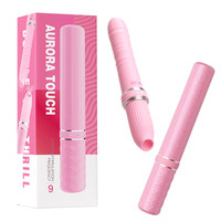 Automatischer starker Teleskop-Vibrationsstab-Massager mit Saugfunktion, tragbarer Vibrator für Erwachsene