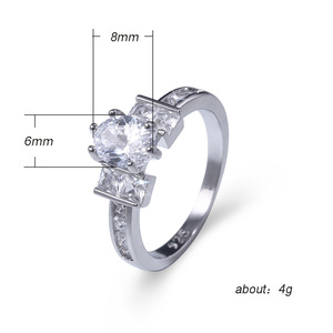 Anello Classico con Pietra Ovale per Donne, Gioielli Minimalisti Scintillanti alla Moda, Vendita all'Ingrosso - Product Image 5