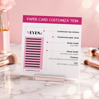 VEYES Plateaux de cils en vison de qualité supérieure, marque privée, pour extensions de cils individuelles volume russe en vison, destinées aux fournisseurs de cils