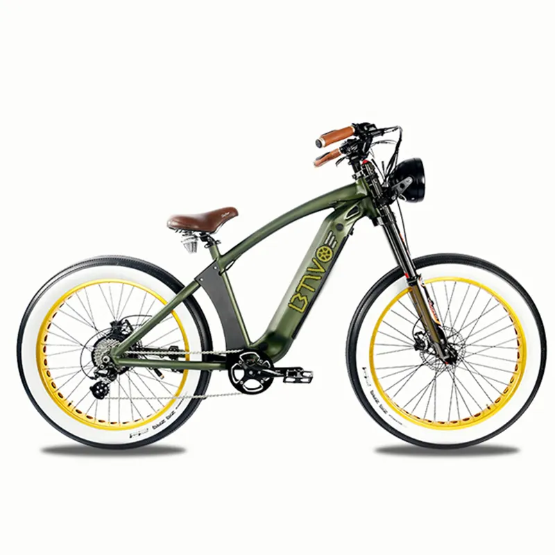 BTWO จักรยานแบตเตอรี่ลิเธียม7ความเร็ว E จักรยานไฟฟ้าจักรยาน1000W จักรยานไฟฟ้า