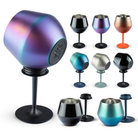 Gobelet 14oz à double paroi isolé sous vide gobelets en verre à vin