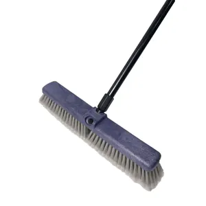 EcoClean 18" customize Plastic Floor washing push broom with fine bristle