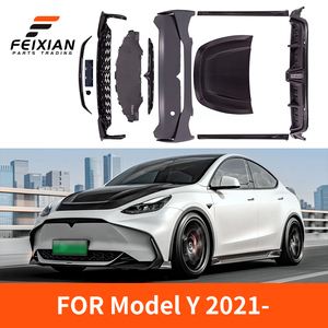 Kit Completo de Carrocería para Tesla Model Y 2021+: Parachoques Delantero, Alerón Delantero, Faldones Laterales, Alerón Trasero, Difusor Trasero, Alerón Grande, Piezas de Tuning Aerodinámico - Product Image 1