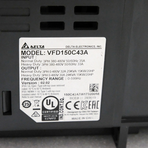 VFD150C43A VFD C2000 20HP 15kW 460V 3 เฟส 30A ระบบควบคุม FOC ประสิทธิภาพสูง ไดรฟ์ปรับความถี่กระแสสลับ - Product Image 6