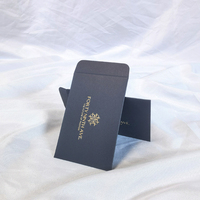 Enveloppe de livraison Enveloppe en carton noir mat avec logo en feuille d'or Enveloppe en papier personnalisée pour marque de mode