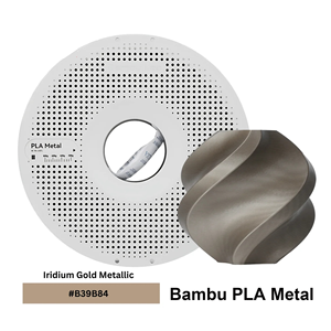 Filament PLA métallique Bambu, qualité stable, vente en gros directe usine, texture de surface métallique, faible rétrécissement, RFID intelligent, haute résistance aux chocs - Product Image 4
