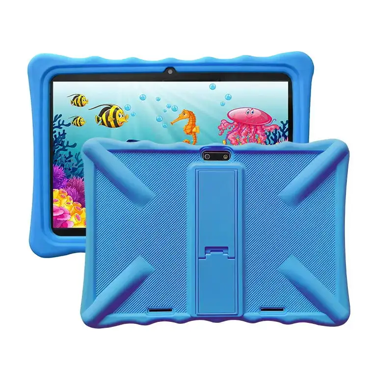 Tablette pour enfants de 10 pouces de haute qualité avec fente pour carte sim Android 10.0 Tablettes d'apprentissage pour enfants roses 1280*800 avec applications éducatives