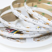 Bande lumineuse LED COB flexible, sans points, RGB RGBW, DC 12V, 768 LED/m, largeur 8 mm, découpable