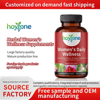 Kapsul Campuran Herbal OEM Private Label Dong Quai Lemon Balm Red Clover Black Cohosh untuk Dukungan Kesehatan Harian Wanita