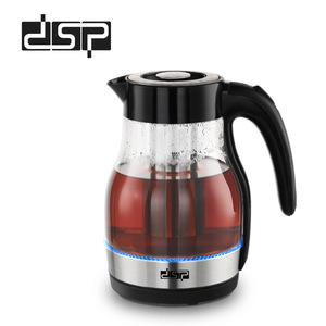กาต้มน้ำไฟฟ้า DSP ขนาด 1.7 ลิตร แบบแก้ว ปิดอัตโนมัติ ป้องกันการต้มจนแห้ง สำหรับใช้ในครัวเรือน - Product Image 1