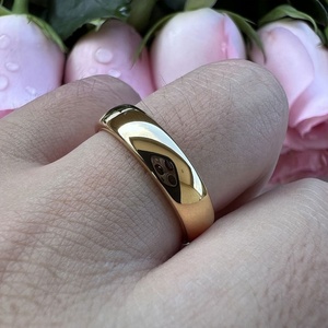 Custom Hypoallergenic Non Tarnish Waterproof <b>Ring</b> Design 14k 18k Gold Plated <b>Ring</b> Engagement <b>Tungsten</b> <b>Ring</b> for Women - Product Image 6
