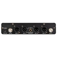 TNH R4 UHF Système de microphone sans fil professionnel Microphone dynamique à 4 canaux pour scène de karaoké à l'église