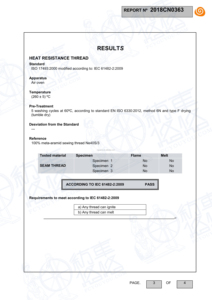 Fil de métaraamide Dyable 1313 certifié ISO, ignifuge, résistant aux hautes températures - Product Image 2