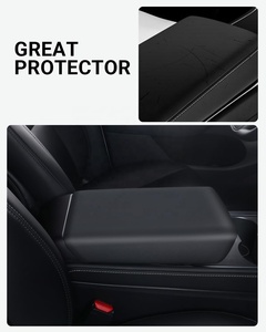 Couvercle de boîte <span class=keywords><strong>d</strong></span>'accoudoir de voiture blanc accessoires de voiture intérieur <span class=keywords><strong>d</strong></span>écoration de protecteur <span class=keywords><strong>d</strong></span>'accoudoir de commande <span class=keywords><strong>centrale</strong></span> pour Tesla modèle 3 modèle Y - Product Image 3