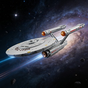 Jouet de construction <span class=keywords><strong>Star</strong></span> <span class=keywords><strong>Trek</strong></span> USS Enterprise NCC-1701, ensemble de modèles créatifs pour adultes, collectionnables, cadeau à exposer - Product Image 1