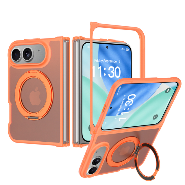 Mobile Cover for iPhone 18 Fold with Magnetic Phone case Shockproof 360 Stand Frosted Protection Accessories Wholesale China
