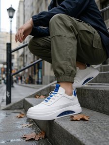 Chaussures Joker blanches pour hommes, nouvelle collection 2026, légères, respirantes, confortables, à semelle souple, anti-fatigue, style élégant - Product Image 3