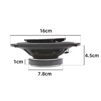 Système de haut-parleurs coaxiaux de voiture de haute qualité 4 voies 6 pouces 350W 4 ohms en fer 12V Accessoires pour haut-parleurs pour rénovation/mise à niveau