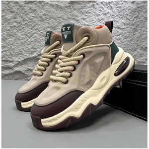 Zapatos Casuales Negros para Hombre de Primavera y Verano, Tendencia de Moda para Exteriores, Zapatos de Suela Gruesa Antideslizantes para Hombre - Product Image 4