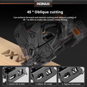 Sierra de Calar de Grado Industrial <span class=keywords><strong>con</strong></span> Batería de Litio, Máquina de Corte Manual para Madera/Metal/<span class=keywords><strong>PVC</strong></span> <span class=keywords><strong>con</strong></span> 3 Años de Garantía - Product Image 3