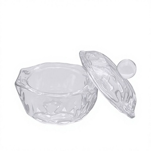 Coppa in Vetro per Pulizia Pennelli Nail Art con Coperchio, Design a Stella di <span class=keywords><strong>Anice</strong></span>, Strumento Professionale per Manicure - Product Image 1