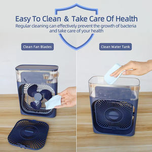 Mini ventilateur de climatisation électrique de ventilateur refroidi par <span class=keywords><strong>air</strong></span> d'<span class=keywords><strong>eau</strong></span> <span class=keywords><strong>portatif</strong></span> avec la veilleuse menée pour l'usage de bureau - Product Image 4