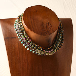 シンプルでスタイリッシュな流行のジュエリー4mm宝石ファセットキューブネックレスブレスレット毎日着用パーティーギフトステンレスチェーン付き - Product Image 1